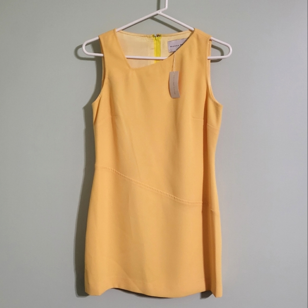 NWT, Donna Petites Yellow Dress, size L